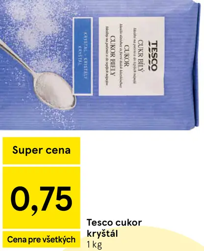 Tesco cukor kryštál