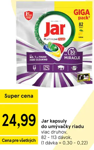 Jar kapsuly do umývačky riadu