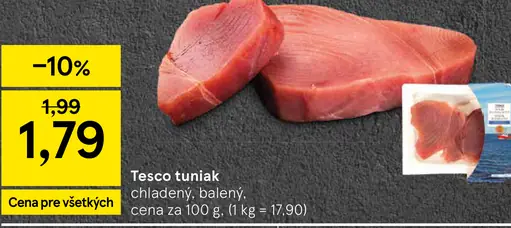 Tesco tuniak chladený