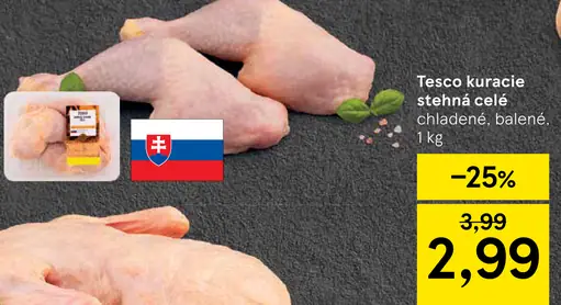 Tesco kurča chladené balené