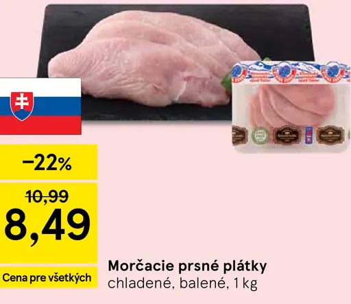 Morčacie prsnê plátky chladené balené