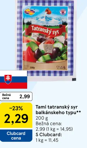 Tami Tatranský syr balkánskeho typu