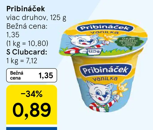 Pribináček viac druhov