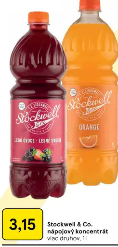 Stockwell & Co. nápojový koncentrát viac druhov