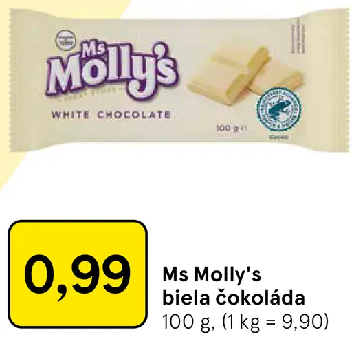 Ms Molly's biela čokoláda