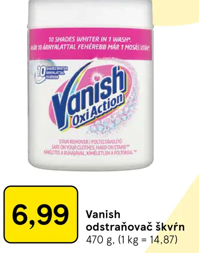 Vanish odstraňovač škvŕn