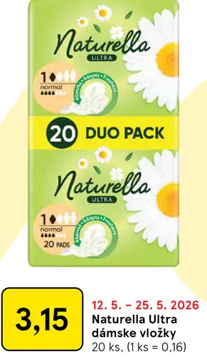 Naturella Ultra dámske vložky duo pack