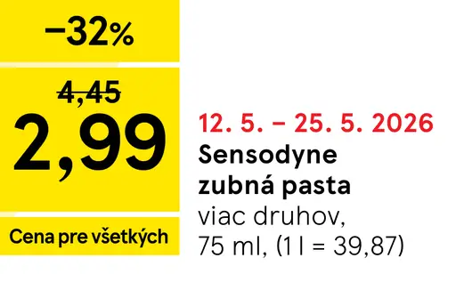 Sensodyne zubná pasta viac druhov