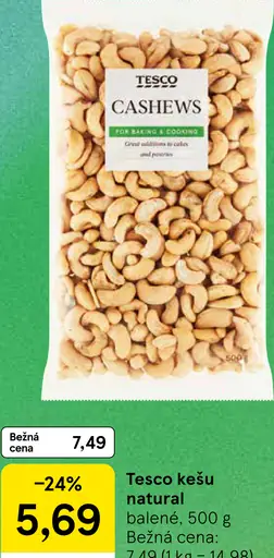 Tesco kešu natural