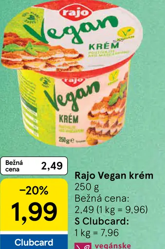 Rajo Vegan Krém