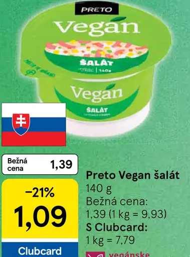 Preto šalát lahôdkový vegan