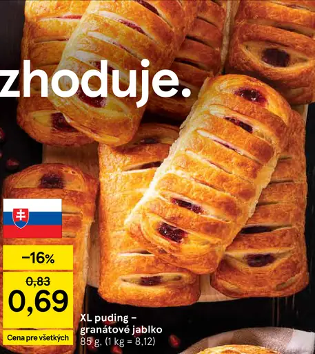 Tesco XL puding granátové jablko