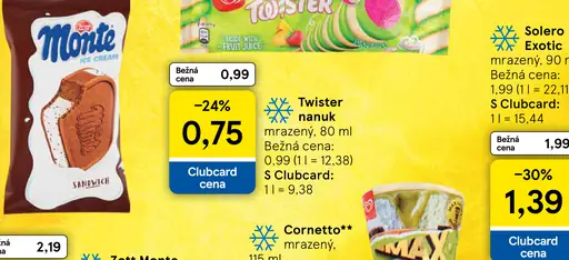 Twister nanuk mrazený