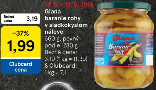 Giana baranie rohy v sladkokyslom náleve