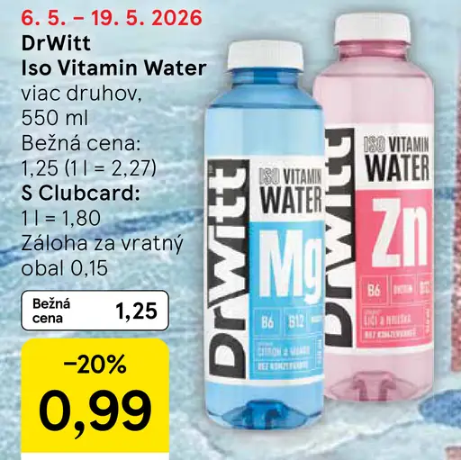 DrWitt Iso Vitamin Water viac druhov