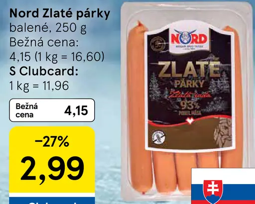 Nord Zlaté párky