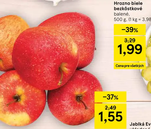 Jablká Evelina ukladané
