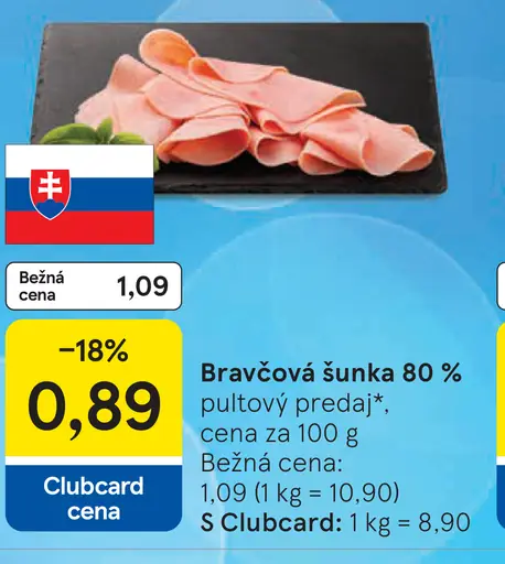Bravčová šunka 80 %