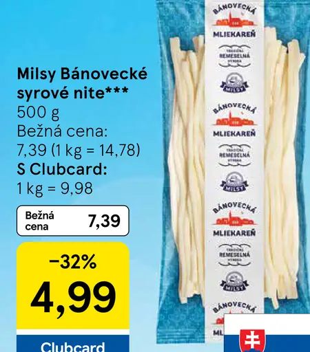 Milsy Bánovecké syrové nite