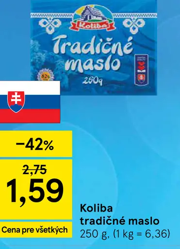 Koliba Tradičné maslo