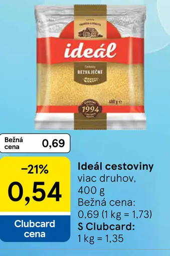 Ideál Cestoviny
