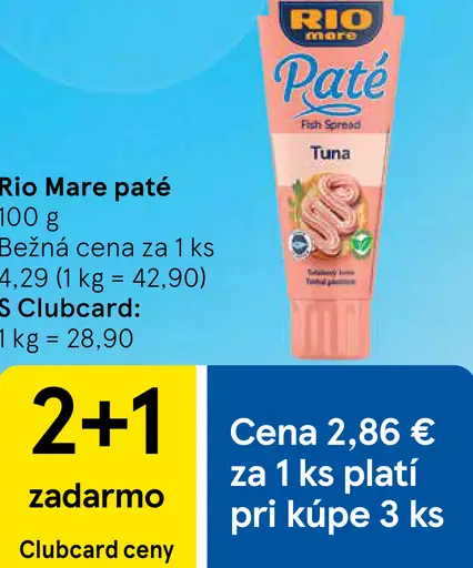 Rio Mare paštéta tuniaková