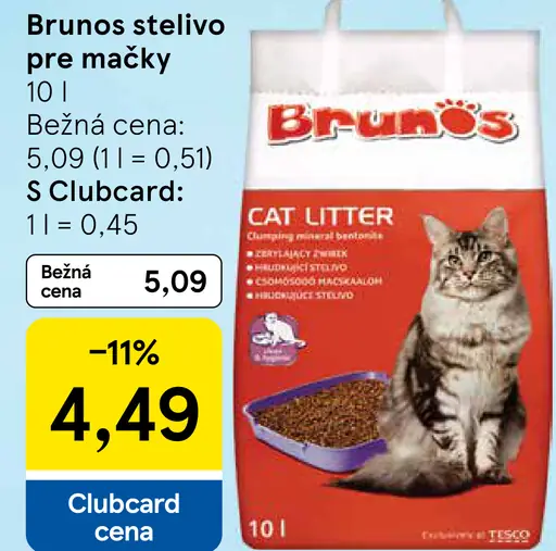 Brunos stelivo pre mačky