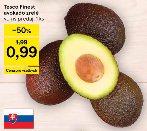 Tesco Finest avokádo zrelé voľný predaj