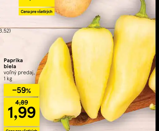 Paprika biela