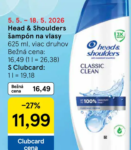 Head & Shoulders šampón na vlasy