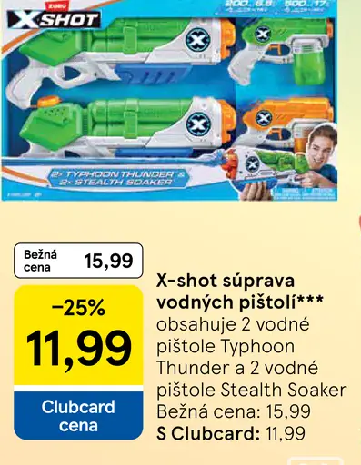 X-shot súprava vodných pištolí Typhoon Thunder a Stealth Soaker