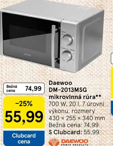 Daewoo DM-2013MSG mikrovlnná rúra
