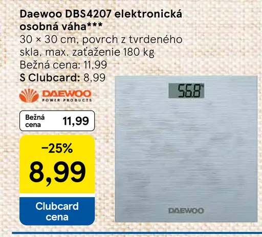Daewoo DBS4207 elektronická osobná váha