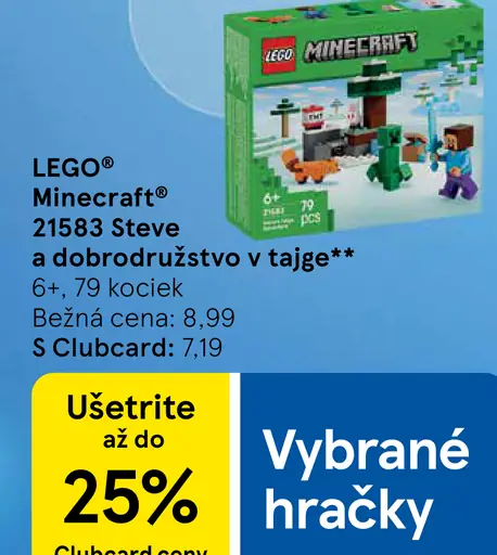 LEGO Minecraft 21583 Steve a dobrodružstvo v tajge