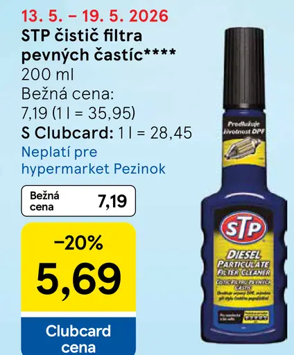 STP čistič filtra pevných častíc
