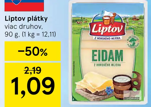 Liptov plátky Eidam