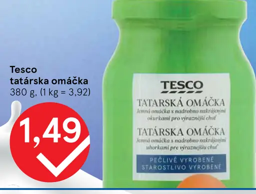 Tesco tatárska omáčka