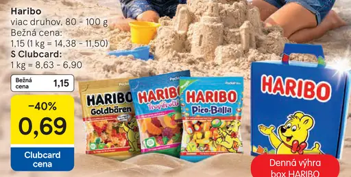 Haribo Želé cukríky rôzne druhy