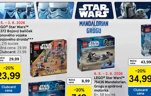 LEGO Star Wars 75346 Mandalorian, Grogu a špídová motorka