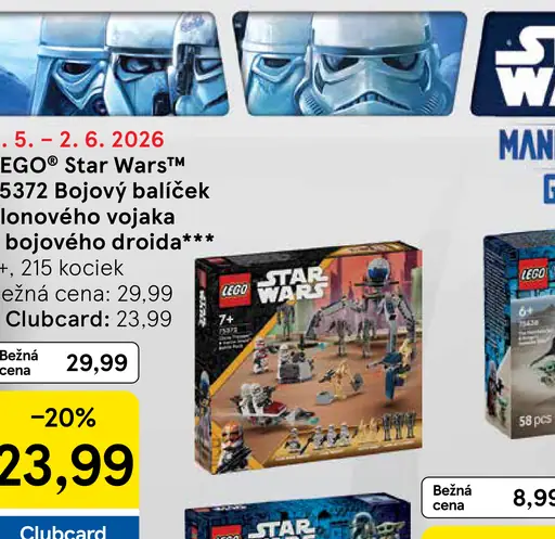 LEGO Star Wars 75372 Bojový balíček klonového vojaka a bojového droida