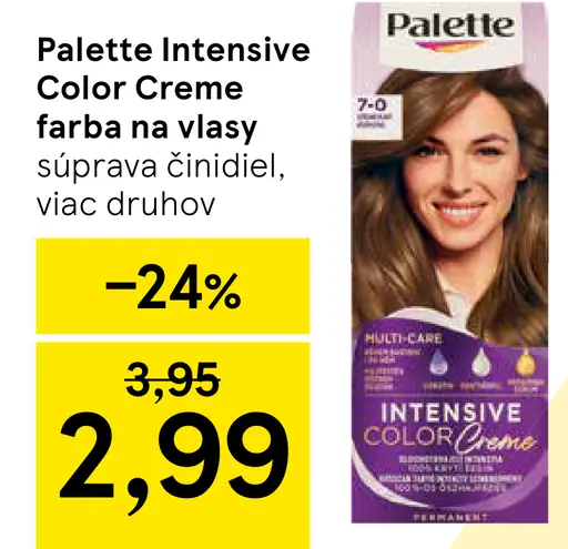 Palette Intensive Color Creme farba na vlasy nugát 6-65