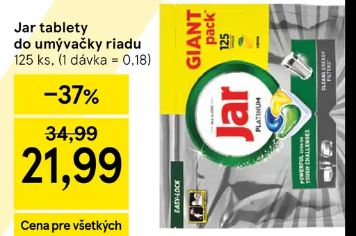 Jar Tablety do umývačky