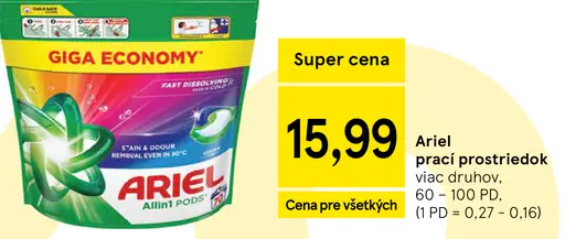 Ariel prací prostriedok Allin1 PODS