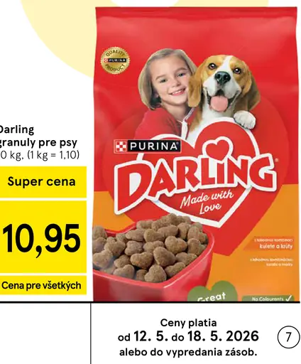 Purina Darling Granuly pre psy