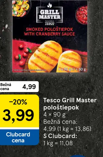Tesco Grill Master pološtiepok