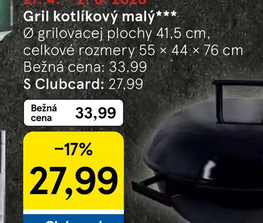 Gril kotlíkový malý