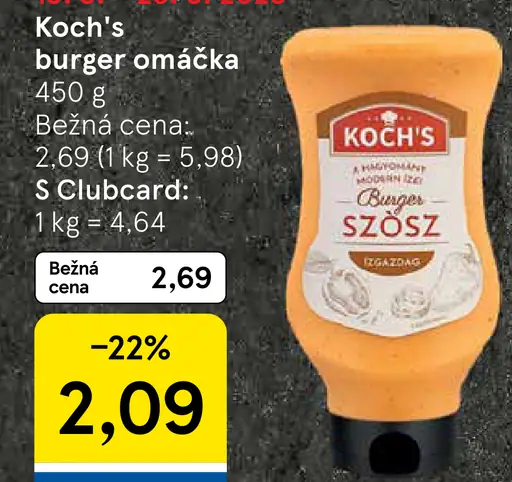 Koch's burger omáčka