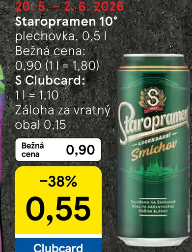 Staropramen 10° plechovka