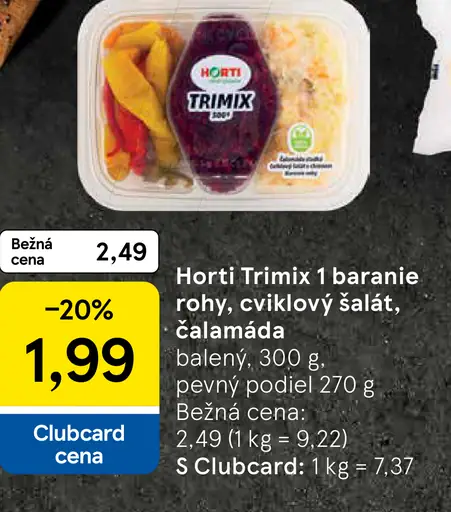 Horti Trimix 1 baranie rohy, cviklový šalát, čalamáda