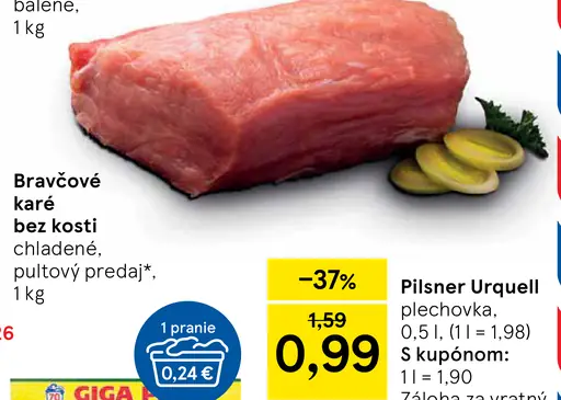 Bravčové karé bez kosti chladené